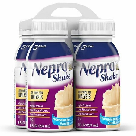 NEPRO WITH CARBSTEADY Vanilla Oral Supplement, 8oz Bottle, 4PK 63176